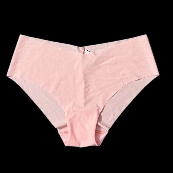 Victorias Secret No Show Seamless Supersoft stretchy Hiphugger Panty pink Large - Picture 2 of 5